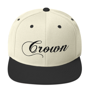 Crown Snapback (white/Black)